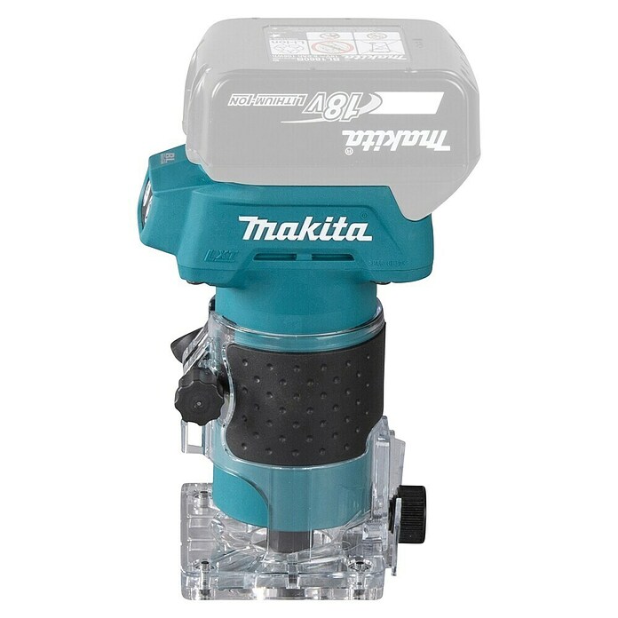 Makita LXT 18V Fresadora de cantos de batería DRT52Z (18 V, Sin batería, Número de revoluciones de marcha en vacío: 30.000 r.p.m.) | BAUHAUS