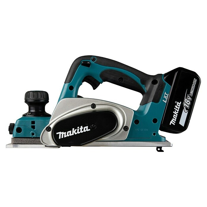 Makita Cepilladora de mano de batería (18 V, 2 baterías, Anchura del cepillo: 82 mm, 5 Ah)