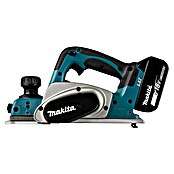 Makita Cepilladora de mano de batería (18 V, 2 baterías, Anchura del cepillo: 82 mm, 5 Ah)