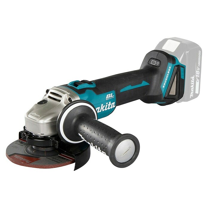 Makita Amoladora angular de batería (18 V, Iones de litio, Sin batería, Diámetro disco: 125 mm)