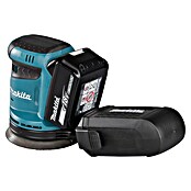 Makita Lijadora excéntrica de batería (18 V, 2 baterías, 5 Ah, Diámetro disco de lija: 125 mm)