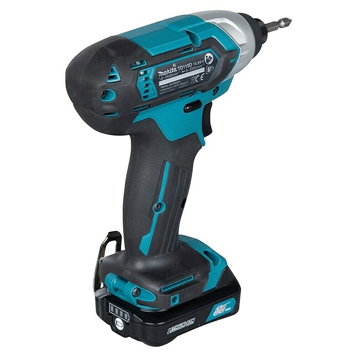Makita Atornillador percutor de batería (10,8 V, 2 baterías, 4 Ah, 0 r.p.m. - 2.600 r.p.m.)