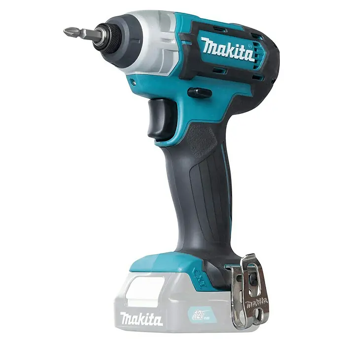 Makita Akku-Schlagschrauber TD110 DZ - 10,8 V, Ohne Akku - Teal und schwarz Makita 12V CXT Akku-Schlagschrauber mit Phillips-Bit und Gürtelclip.
