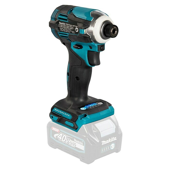 Makita XGT 40V max. Llave de impacto de batería TD001GZ (40 V, Sin batería) | BAUHAUS