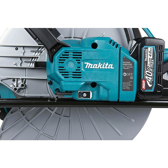 Makita XGT 40V max. Sierra circular de batería HS013GZ (40 V, Sin batería, Diámetro hoja de sierra: 415 mm, 2.100 r.p.m.) | BAUHAUS
