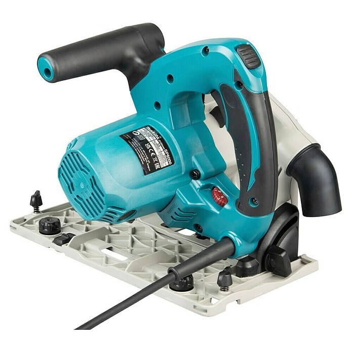 Makita Tauchsäge SP6000J1 mit Makpac und Führungsschiene (Leistungsaufnahme: 1.300 W, Sägeblatt: Ø 165 mm, Leerlaufdrehzahl: 2.000 U/min - 6.400 U/min)
