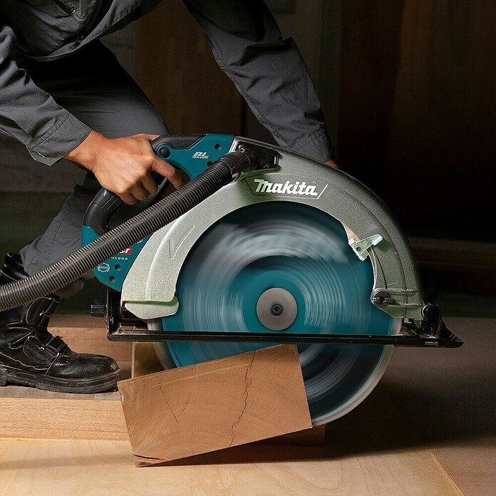 Makita XGT 40V max. Sierra circular de batería HS013GZ (40 V, Sin batería, Diámetro hoja de sierra: 415 mm, 2.100 r.p.m.) | BAUHAUS