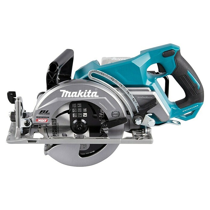 Makita XGT 40V max. Sierra circular de batería RS001GZ (40 V, Sin batería, Diámetro hoja de sierra: 185 mm, 6.400 r.p.m.) | BAUHAUS