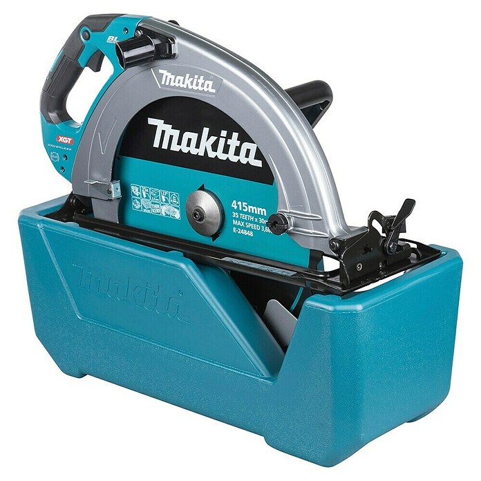 Makita XGT 40V max. Sierra circular de batería HS013GZ (40 V, Sin batería, Diámetro hoja de sierra: 415 mm, 2.100 r.p.m.) | BAUHAUS