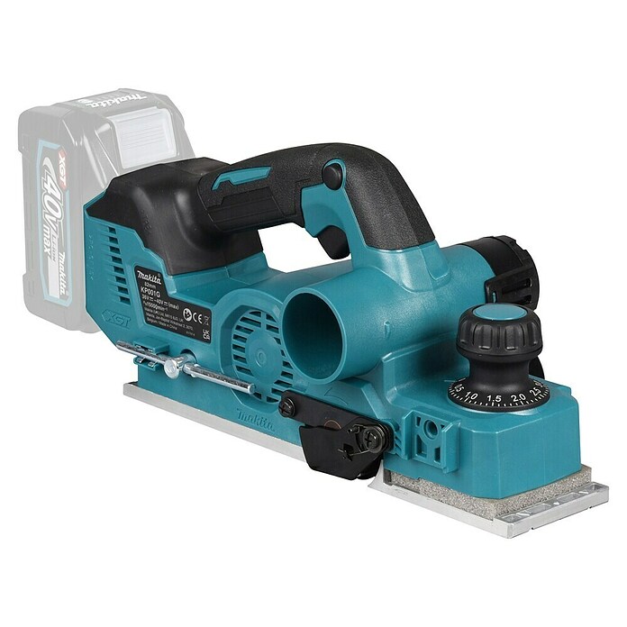 Makita XGT 40V max. Cepillo de batería KP001GZ (40 V, Sin batería, Profundidad de ranura: 0 mm - 25 mm, Número de revoluciones de marcha en vacío: 15.000 r.p.m.) | BAUHAUS