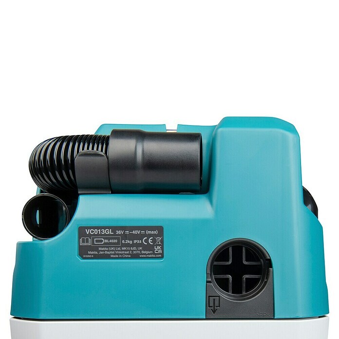 Makita XGT 40V max. Aspirador en seco y húmedo de batería VC013GLZ03 (40 V, Sin batería, Volumen de recipiente: 7,5 l) | BAUHAUS