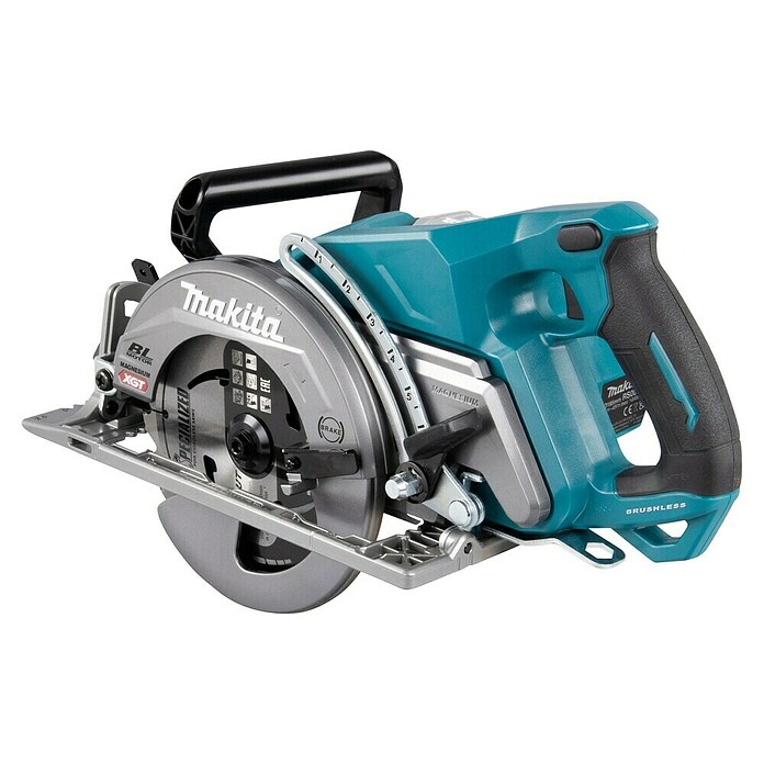 Makita XGT 40V max. Sierra circular de batería RS001GZ (40 V, Sin batería, Diámetro hoja de sierra: 185 mm, 6.400 r.p.m.) | BAUHAUS