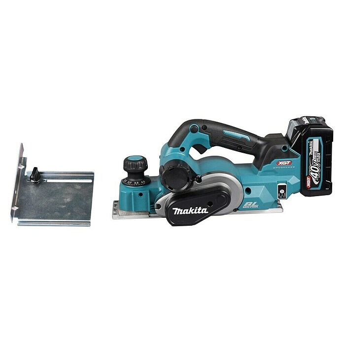 Makita XGT 40V max. Cepillo de batería KP001GZ (40 V, Sin batería, Profundidad de ranura: 0 mm - 25 mm, Número de revoluciones de marcha en vacío: 15.000 r.p.m.) | BAUHAUS