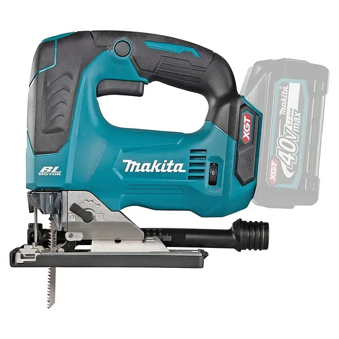 Makita XGT 40V max. Akku-Pendelhubstichsäge JV002GZ - 40 V, Ohne Akku, 0 /min - 3.500 /min - Makita Akku-Stichsäge in Petrolblau und Schwarz mit XGT 40V max Li-Ion Akku, BL Motor und einstellbarem Pendelhub.