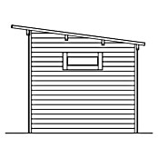 SKAN HOLZ Holzunterstand Vimmerby (L x B: 370 x 250 cm, Schiefergrau, Nordische Fichte) | BAUHAUS