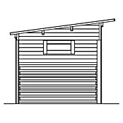 SKAN HOLZ Holzunterstand Vimmerby (L x B: 370 x 250 cm, Schiefergrau, Nordische Fichte) | BAUHAUS