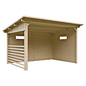 SKAN HOLZ Holzunterstand Vimmerby (L x B: 370 x 250 cm, Natur, Nordische Fichte) | BAUHAUS