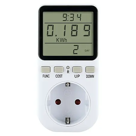Schwaiger  Energiekosten-Messgerät Einspeisemessgerät beleuchtet