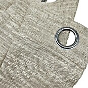 Cortina con ollaos Lemos (An x Al: 140 x 280 cm, 64% poliéster 24% viscosa y 12% lino, Crudo) | BAUHAUS