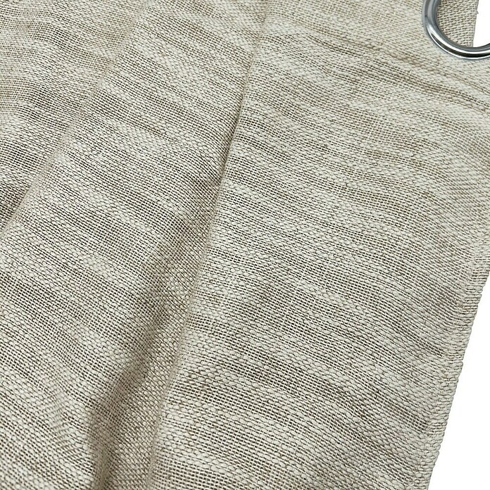 Cortina con ollaos Lemos (An x Al: 140 x 280 cm, 64% poliéster 24% viscosa y 12% lino, Crudo) | BAUHAUS