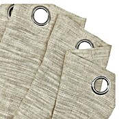Cortina con ollaos Lemos (An x Al: 140 x 280 cm, 64% poliéster 24% viscosa y 12% lino, Crudo) | BAUHAUS