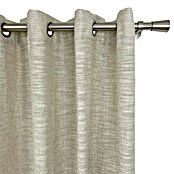 Cortina con ollaos Lemos (An x Al: 140 x 280 cm, 64% poliéster 24% viscosa y 12% lino, Crudo) | BAUHAUS