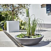 Heissner Gartenbrunnen Solar Wassergarten Lotusgarden (58 x 58 x 19 cm, Kunststoff, Anthrazit) | BAUHAUS