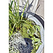 Heissner Gartenbrunnen Solar Wassergarten Lotusgarden (58 x 58 x 19 cm, Kunststoff, Anthrazit) | BAUHAUS