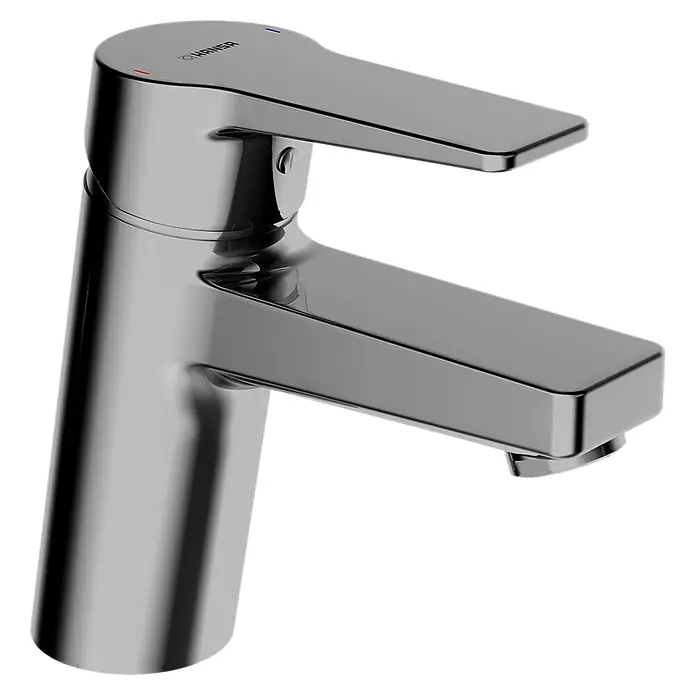 Hansa Twist Waschtischarmatur Typ 1 - Chrom, Glänzend - Glänzende Chrom-Einhebelmischbatterie.