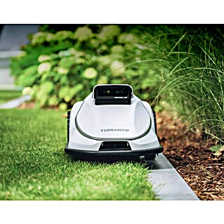 Terramow Mähroboter-Set V1000 inkl. Garage (1 200 m², Schnittbreite: 20,3 cm, Kamera-gestützte Navigation)