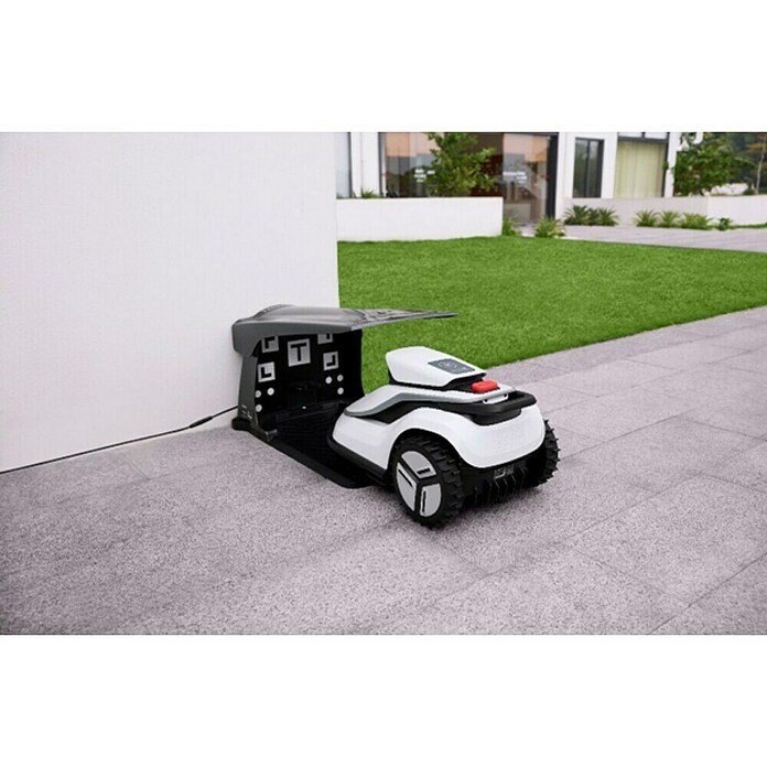 Terramow Set robotske kosilnice Terramow V600 z garažo  (600 m², Širina reza: 20,3 cm, Navigacija s kamero) | 7261 - Mähroboter | IAEA - Rasenmäher | IAE - Gartenmotorgeräte | IA - Gartenhartware | I - Stadtgarten | BAUHAUS