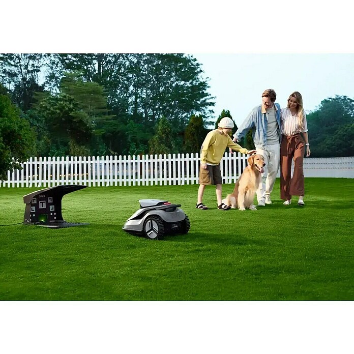 Terramow Set robotske kosilnice Terramow V600 z garažo  (600 m², Širina reza: 20,3 cm, Navigacija s kamero) | 7261 - Mähroboter | IAEA - Rasenmäher | IAE - Gartenmotorgeräte | IA - Gartenhartware | I - Stadtgarten | BAUHAUS