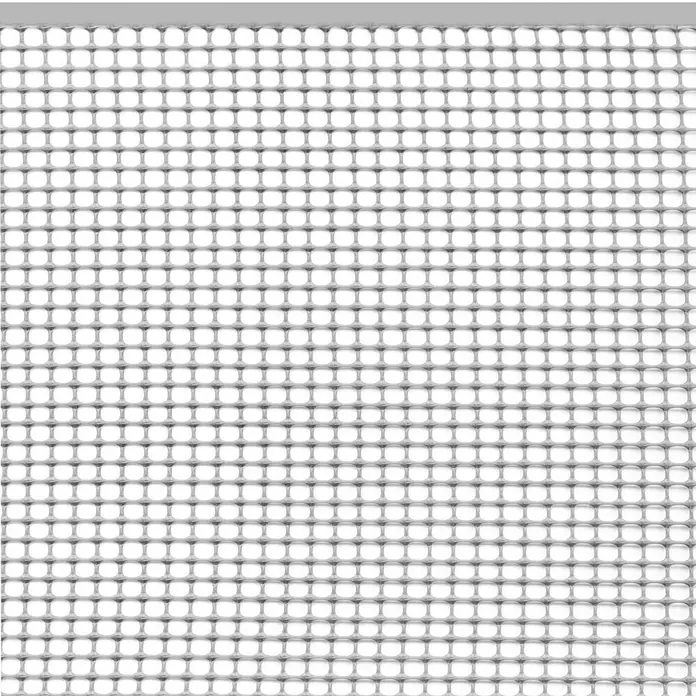Tenax Malla protectora Quadra 05 - L x Al: 5 x 1 m, Plata - Malla fina gris claro con aberturas cuadradas redondeadas uniformes. Ideal para cribado o filtración.