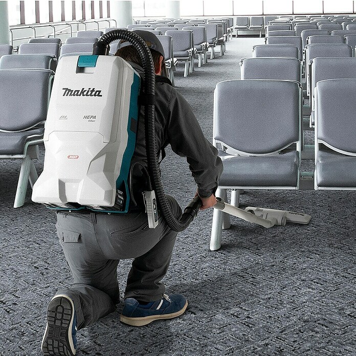 Makita XGT 40V max. Aspiradora con mochila de batería VC011GZ (40 V, Sin batería, Volumen de recipiente: 6 l) | BAUHAUS