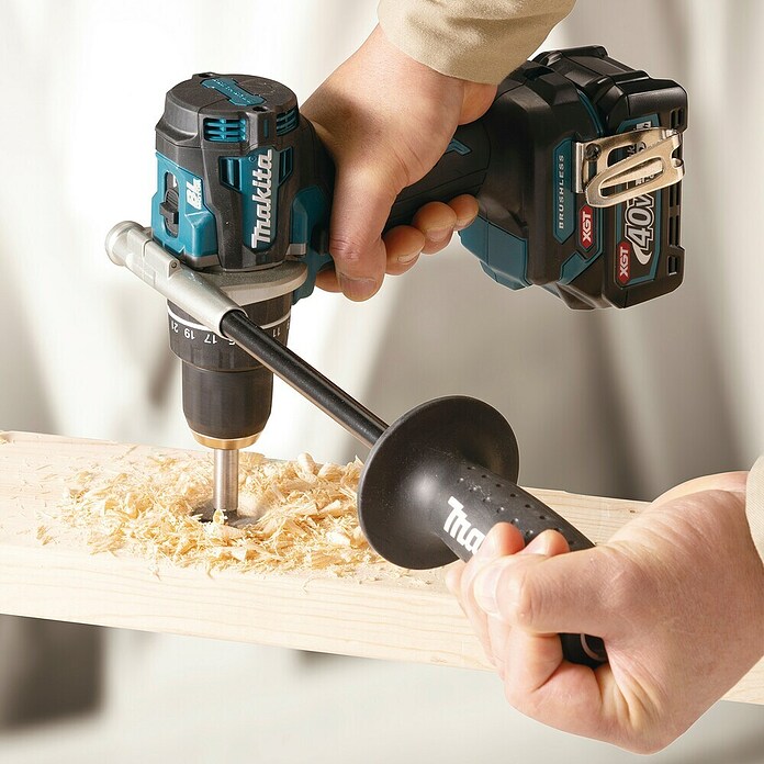 Makita XGT 40V max. Taladro atornillador percutor de batería HP002GA202 (40 V, 2 baterías, 2 Ah, 64 Nm) | BAUHAUS