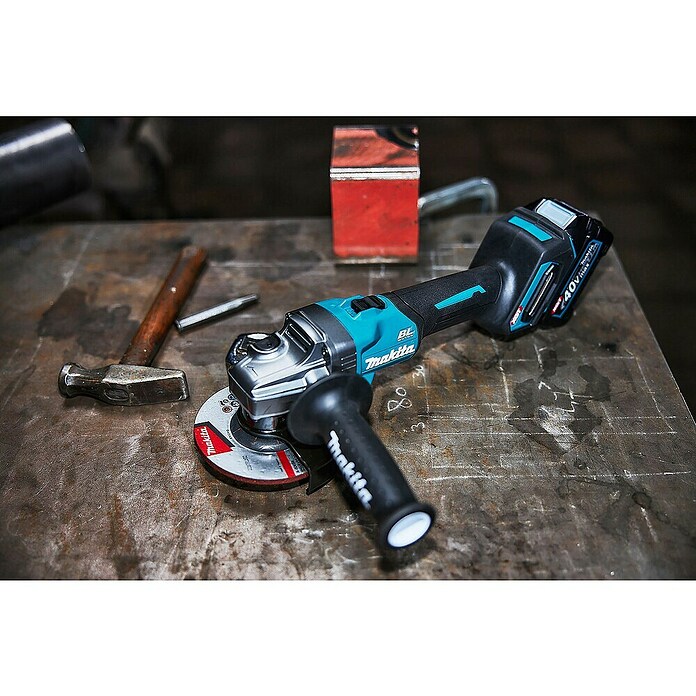 Makita XGT 40V max. Amoladora angular de batería GA008GZ (40 V, Sin batería, Diámetro disco: 125 mm) | BAUHAUS