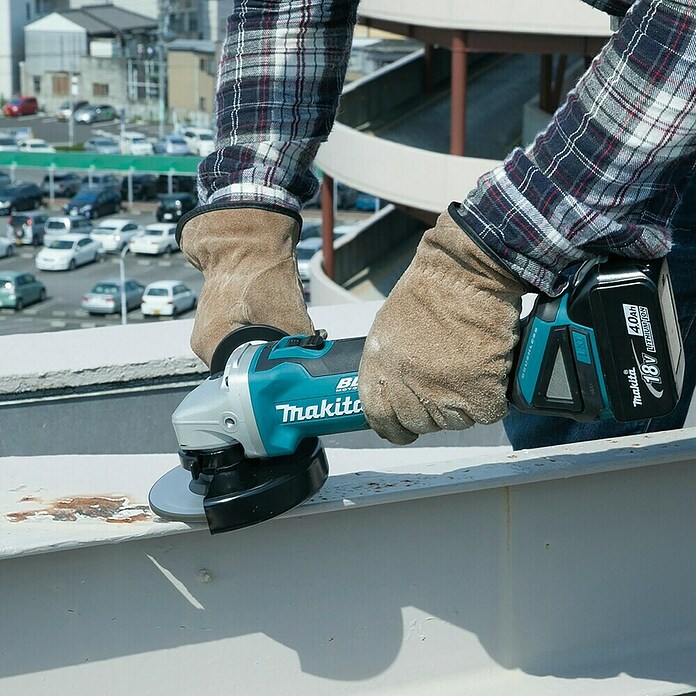 Makita Amoladora angular de batería (18 V, Iones de litio, Sin batería, Diámetro disco: 125 mm)