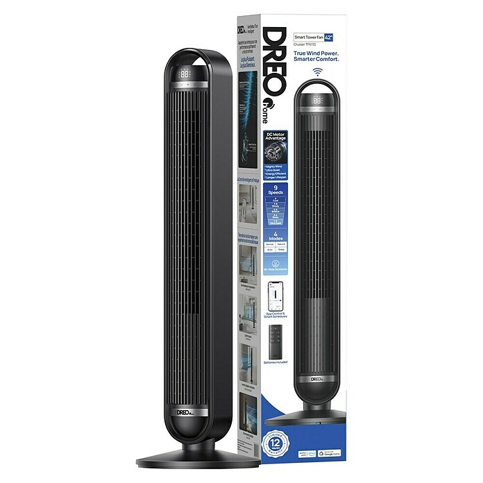 Ventilador de torre Cruiser (Negro, 91 cm, 35 W) | BAUHAUS