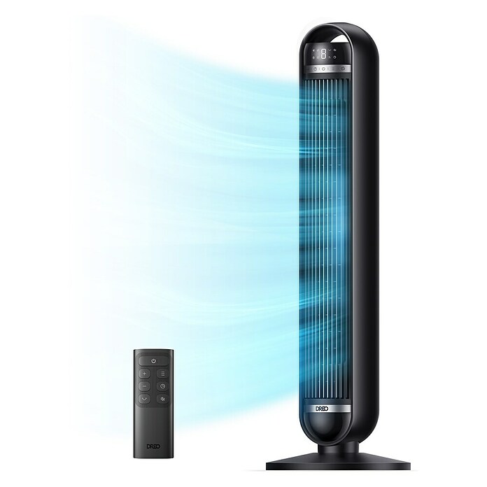 Ventilador de torre Nomad (Negro, 91 cm, 30 W) | BAUHAUS