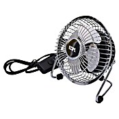 EDM Ventilador de sobremesa industrial mini (Plata, 10 cm) | BAUHAUS