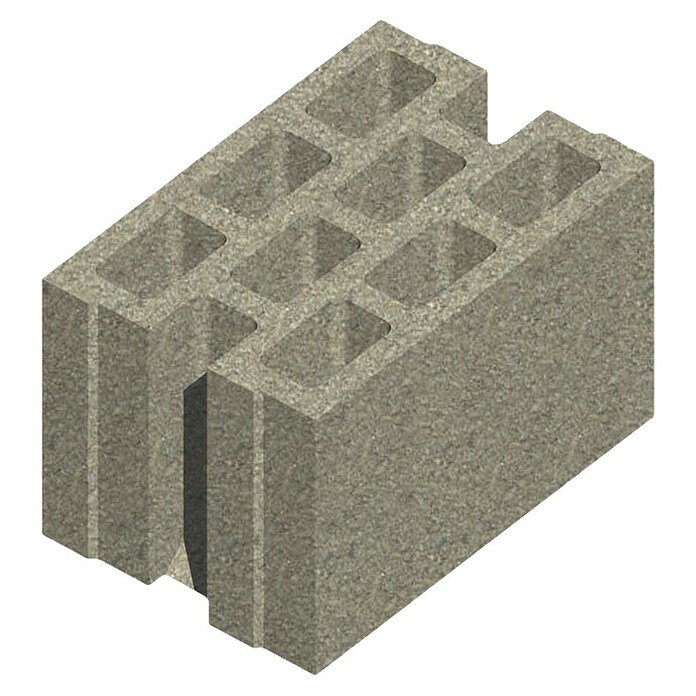 Seesteiner Beton Hohlblockstein (L x B x H: 50 x 20 x 23,8 cm, Grau) | BAUHAUS