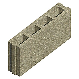 Seesteiner Mauerstein - Zwischenwandstein (L x B x H: 50 x 100 x 23,8 cm, Grau)
