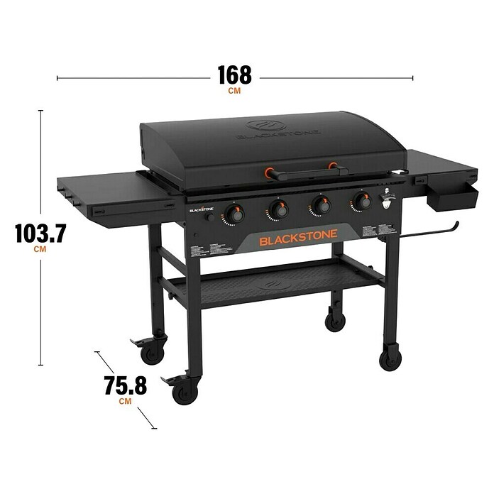 Blackstone Plancha roštilj 36''  (Površina za pečenje (Š x D): 91 x 55 cm, Broj plamenika: 4 Kom.) | BAUHAUS