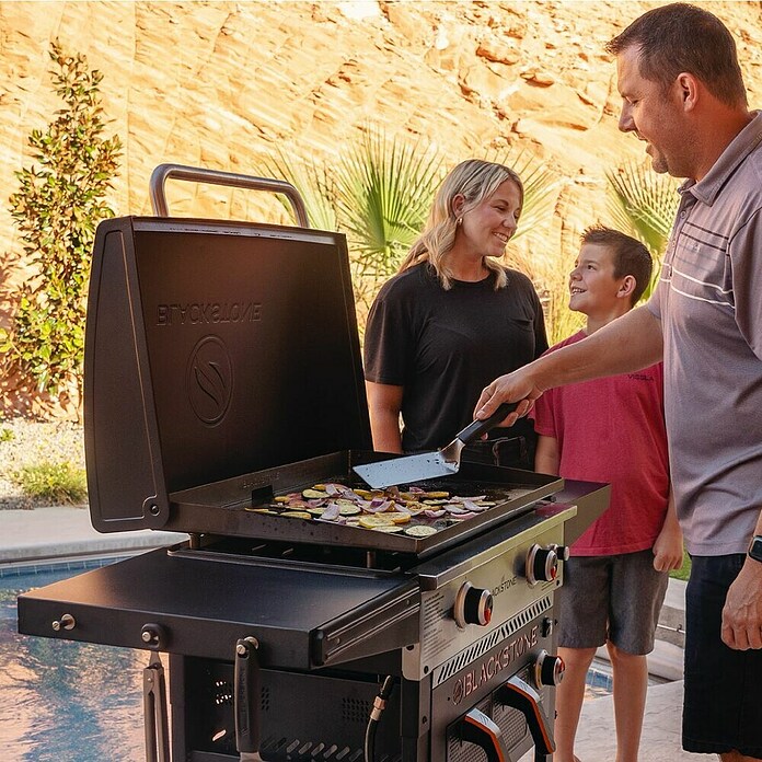 Blackstone Plinski žar z zračno fritezo 28''  (Površina za peko (Š x G): 73 x 46 cm, 9,96 kW) | 8313 - Gasgrill Marke | ICGA - Grillgeräte | ICG - Grillgeräte / Grillzubehör | IC - Freizeit im Garten | I - Stadtgarten | BAUHAUS