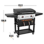Blackstone Plinski žar z zračno fritezo 28''  (Površina za peko (Š x G): 73 x 46 cm, 9,96 kW) | 8313 - Gasgrill Marke | ICGA - Grillgeräte | ICG - Grillgeräte / Grillzubehör | IC - Freizeit im Garten | I - Stadtgarten | BAUHAUS