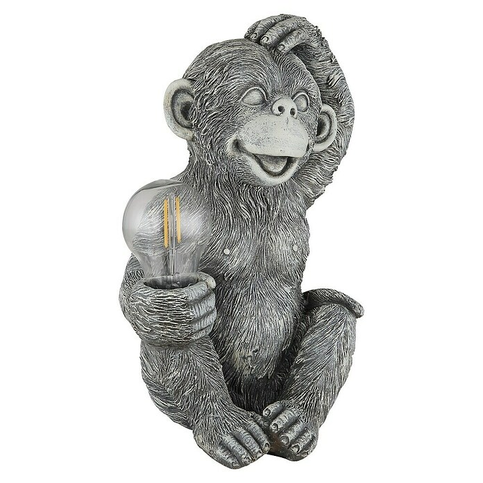 Globo Dekorativna solarna svjetiljka Monkey  (Boja svjetla: Topla bijela, LED, Visina: 27,5 cm) | BAUHAUS