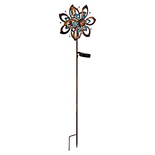 Globo Dekorativna solarna svjetiljka (D x Š x V: 22,5 x 12 x 92 cm, Topla bijela, IP44, Zlatno-plava)