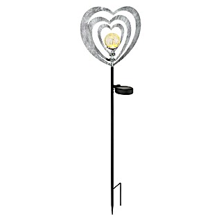 Globo Dekorativna solarna svjetiljka Srce (D x Š x V: 280 x 60 x 820 mm, IP44, Topla bijela)