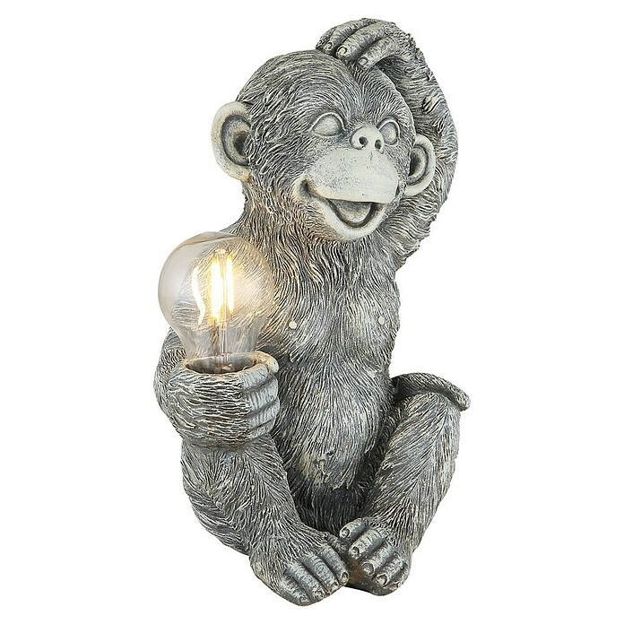 Globo Dekorativna solarna svjetiljka Monkey  (Boja svjetla: Topla bijela, LED, Visina: 27,5 cm) | BAUHAUS