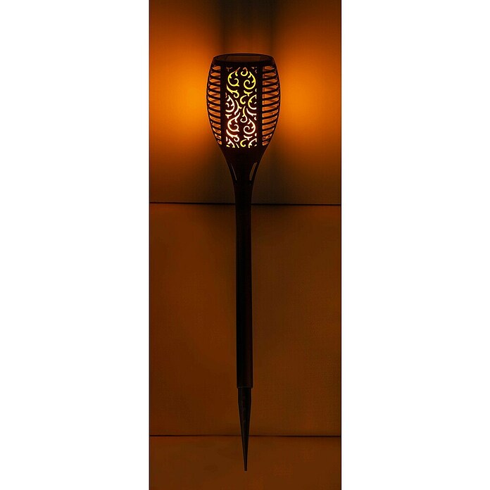 Globo Solarna svjetiljka (Crna, Visina: 58 cm, LED)